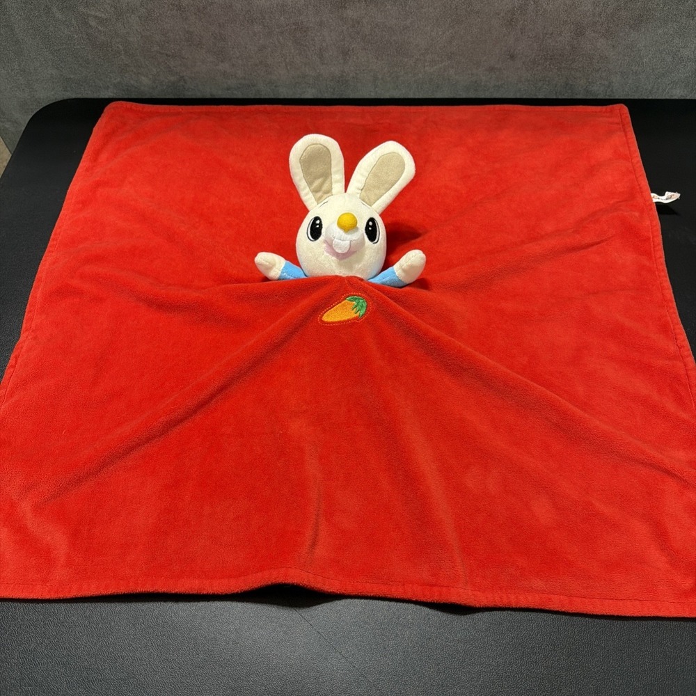 Babyfirst TV Harry the Bunny Rabbit Red Plush Lovey Blanket Carrot